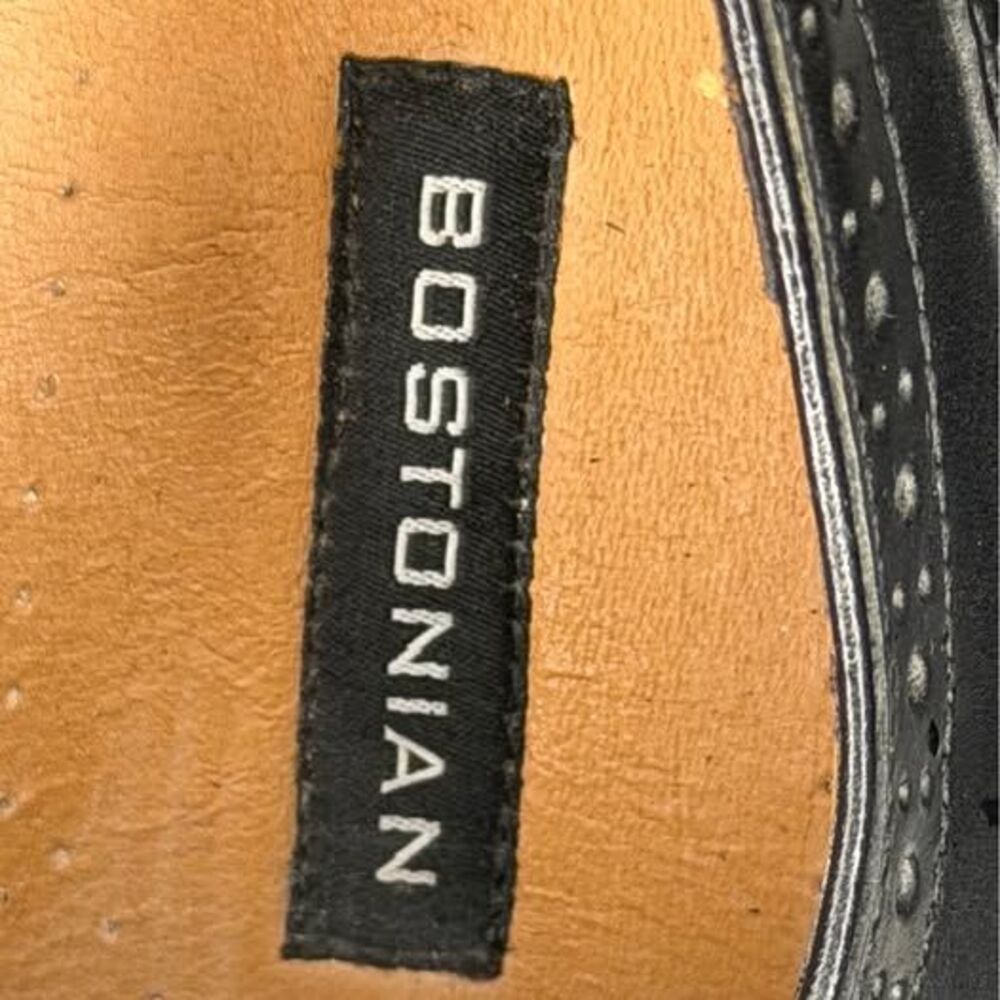 Bostonian black leather dress shoes oxfords - Picture 5 of 6